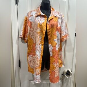 Vibrant Floral Men's Casual Shirt